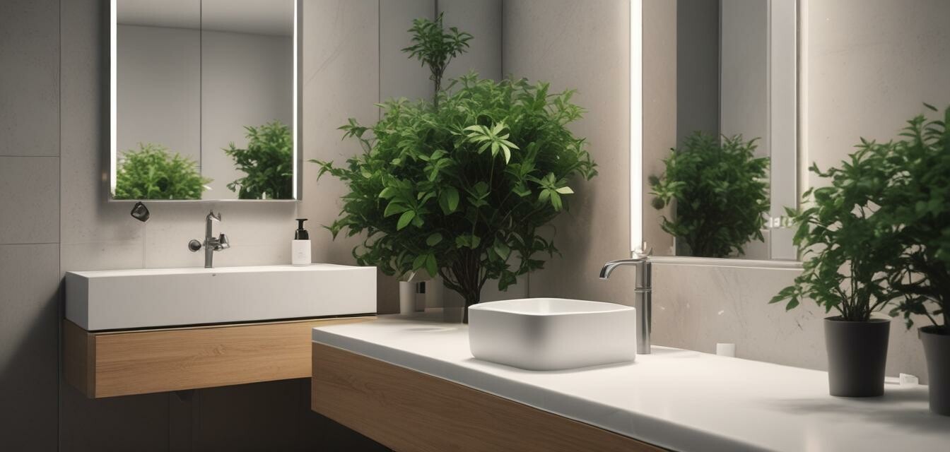 Modern Bathroom with Energy-Efficient Hand Dryer